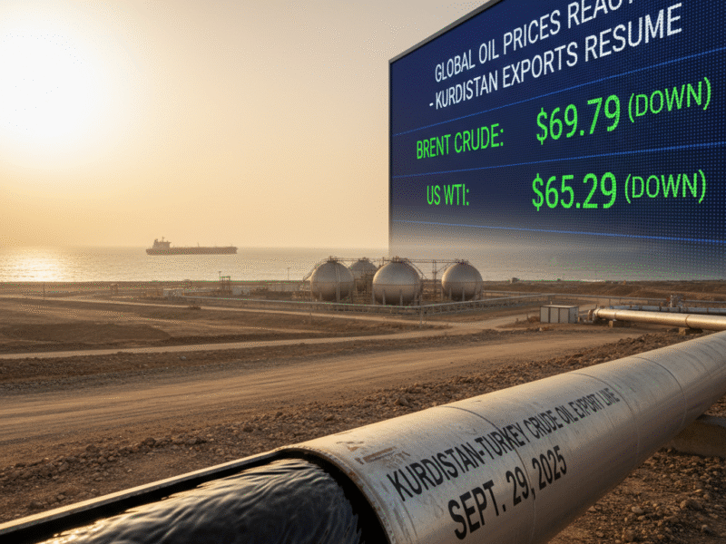 Kurdistan Resumes Crude Exports After 2.5 Years, Global Oil Prices React