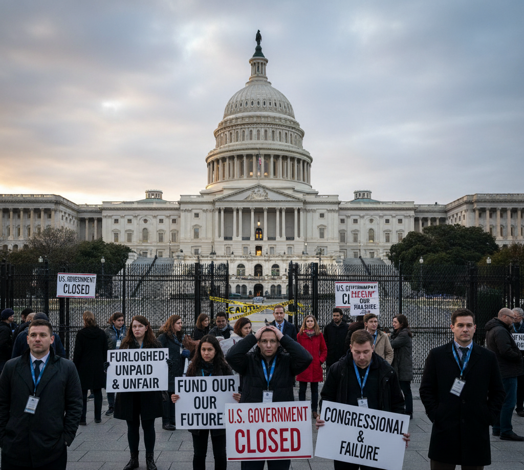 US Government Enters Partial Shutdown Amidst Partisan Deadlock