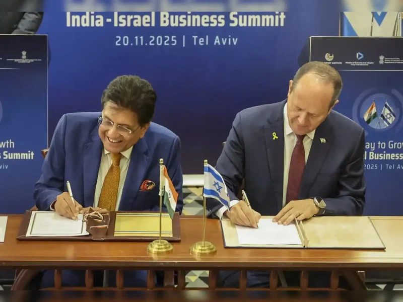 India–Israel Ties Strengthen as Piyush Goyal Advances Cooperation in Agriculture, Technology & Trade